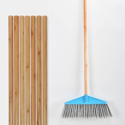 120*2.2cm Wood Brush Mop Handle Durable Mop Stick Pvc Coated Wooden Broomstick Use For Home